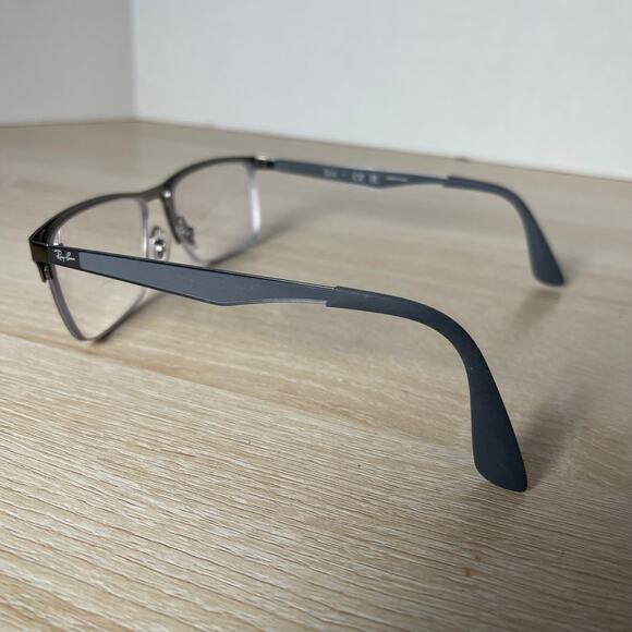 Ray-Ban RB6335 2855 Eyeglasses Grey Frames Only 56-17-145 Excellent Cond! - Picture 7 of 8